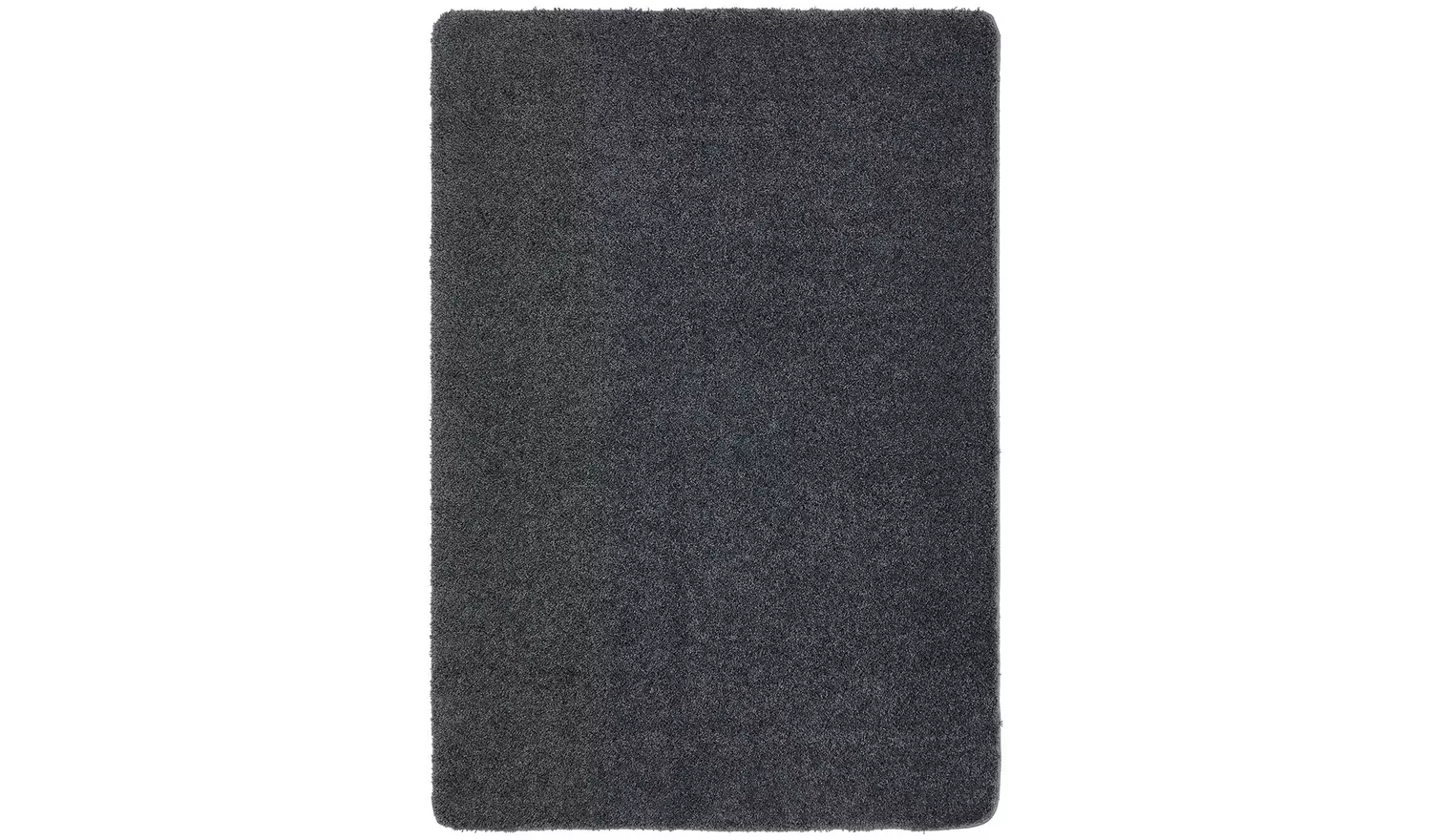Buddy Washable Mat Plain Charcoal Shaggy Rug - 100x60cm
