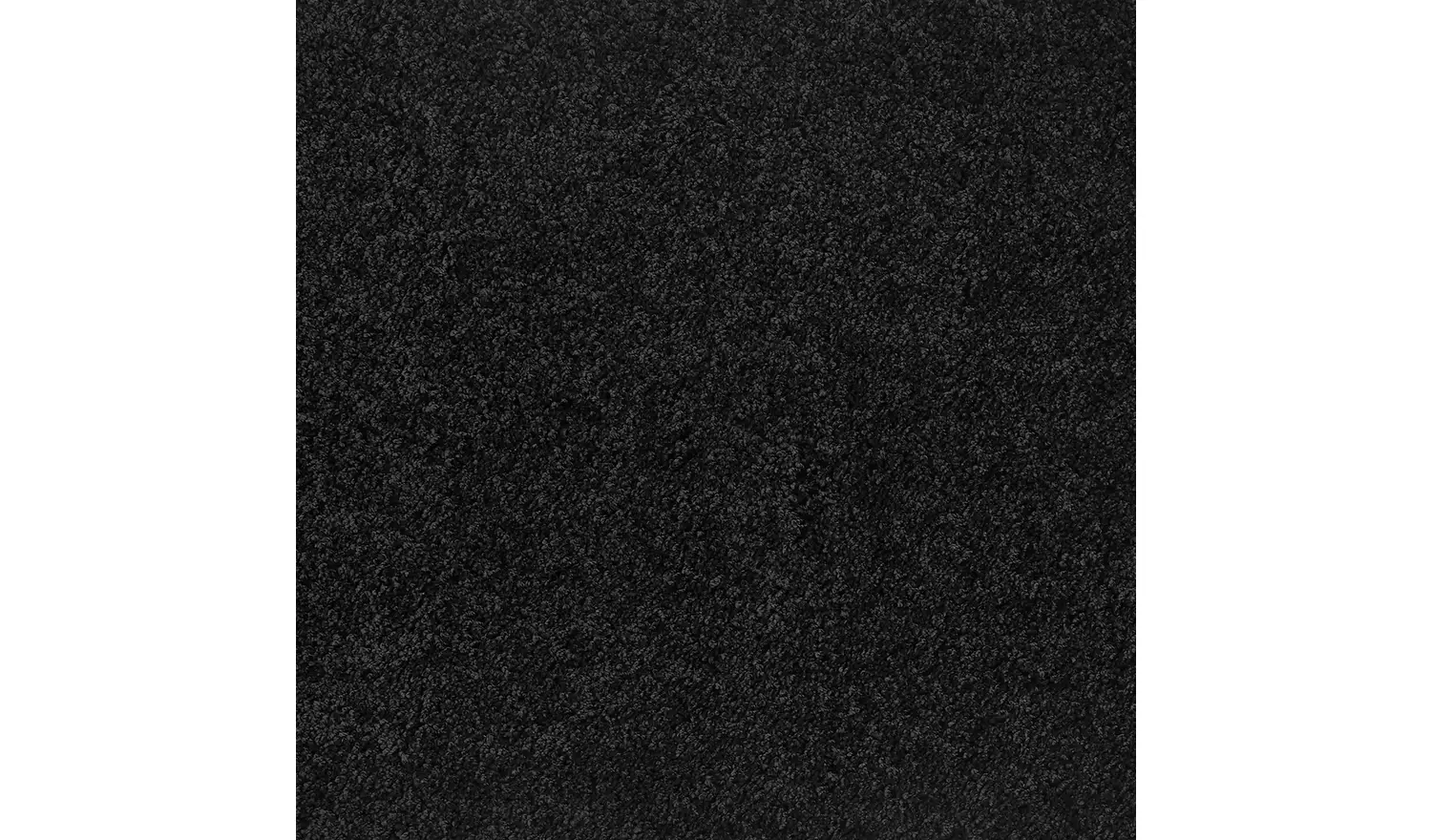 Buddy Washable Mat Plain Round Black Cut Pile Rug - 100cm