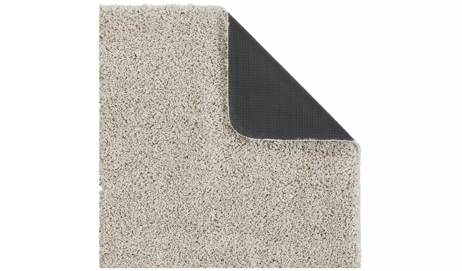 Buddy Washable Mat Plain Round Stone Cut Pile Rug - 100cm