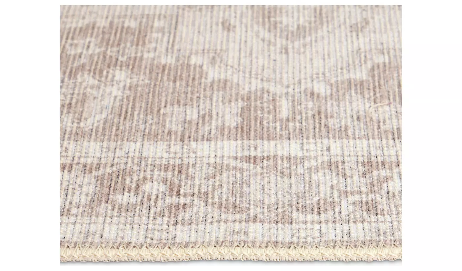 Habitat Vintage Effect Neutral Flatweave Rug - 230x160cm
