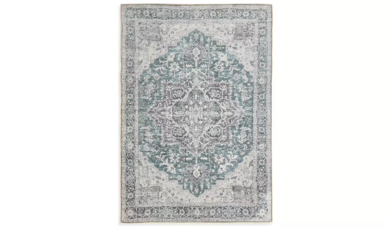 Habitat Vintage Effect Blue Flatweave Rug - 150x80cm