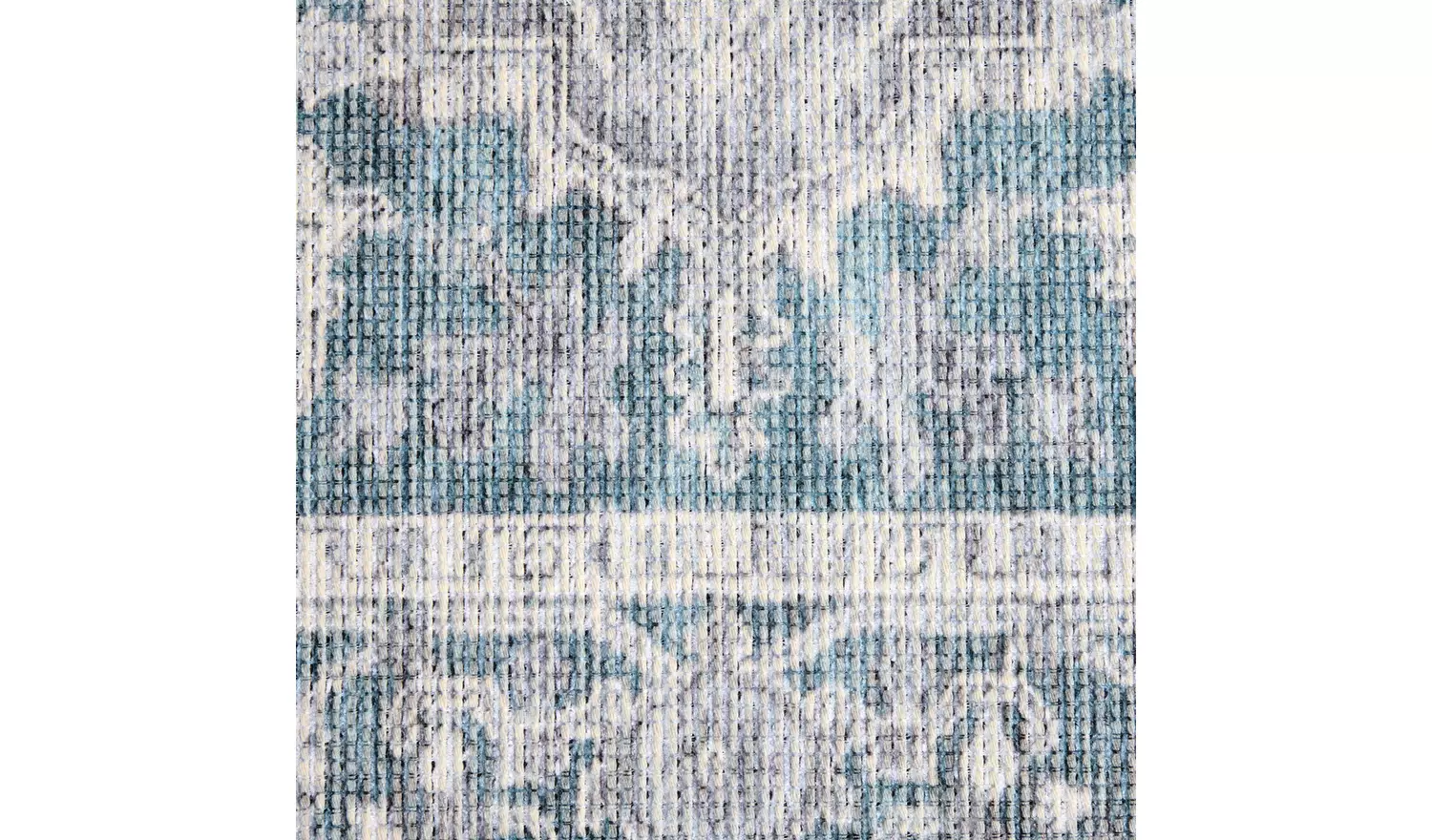 Habitat Vintage Effect Blue Flatweave Rug - 150x80cm