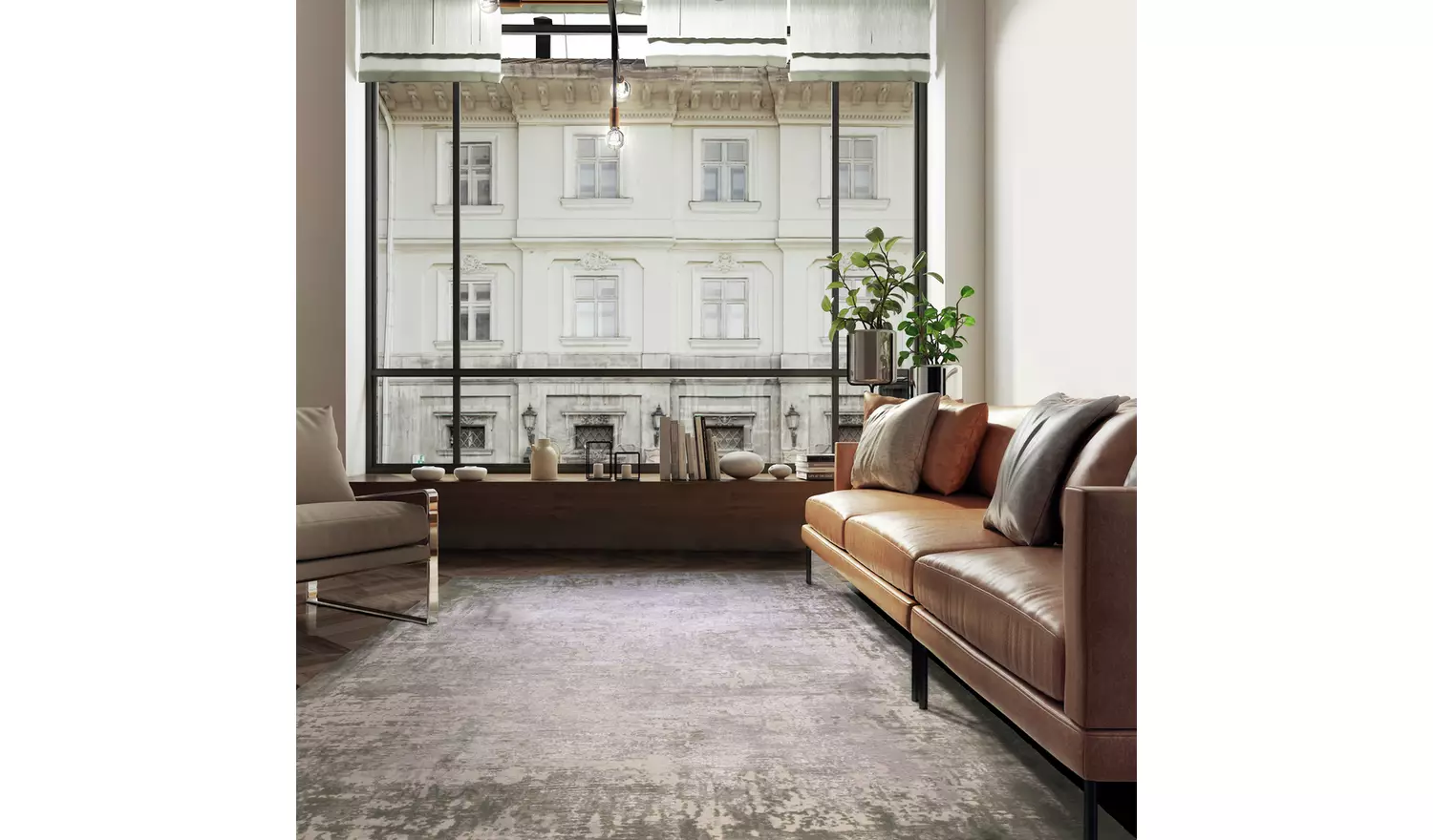 Asiatic Kuza Green Cut Pile Rug - 230x160cm