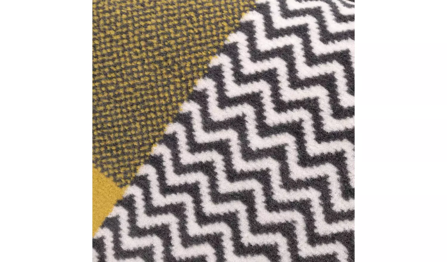 Homemaker Maestro Blocks Ochre Cut Pile Rug - 170x120cm
