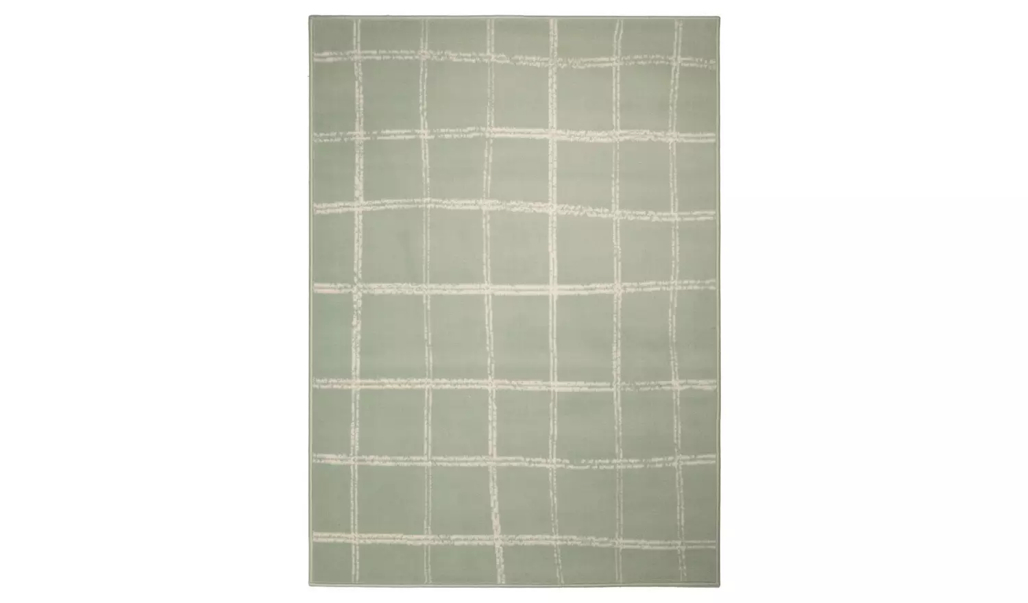 Homemaker Maestro Checks Green Cut Pile Rug - 230x160cm