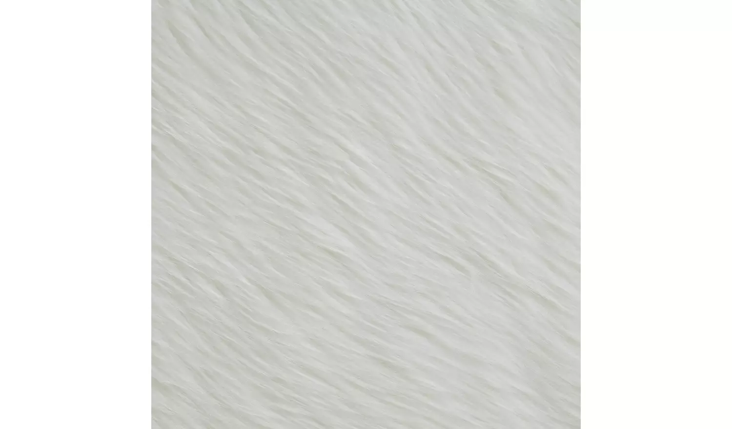 Habitat Sheepskin Faux Fur White Shaggy Rug - 180x110cm