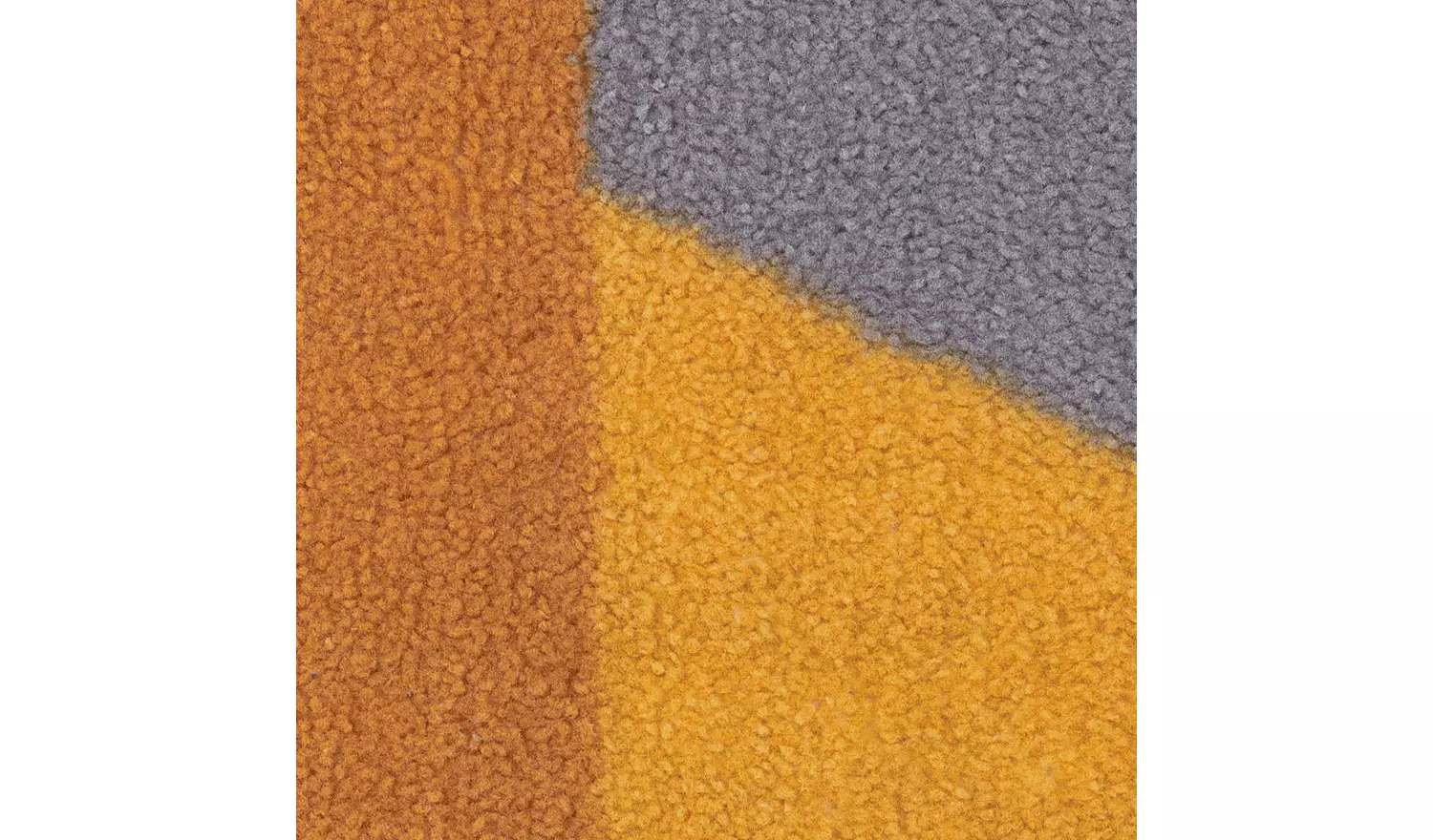 Argos Home Geometric Block Mustard Cut Pile Rug - 230x160cm