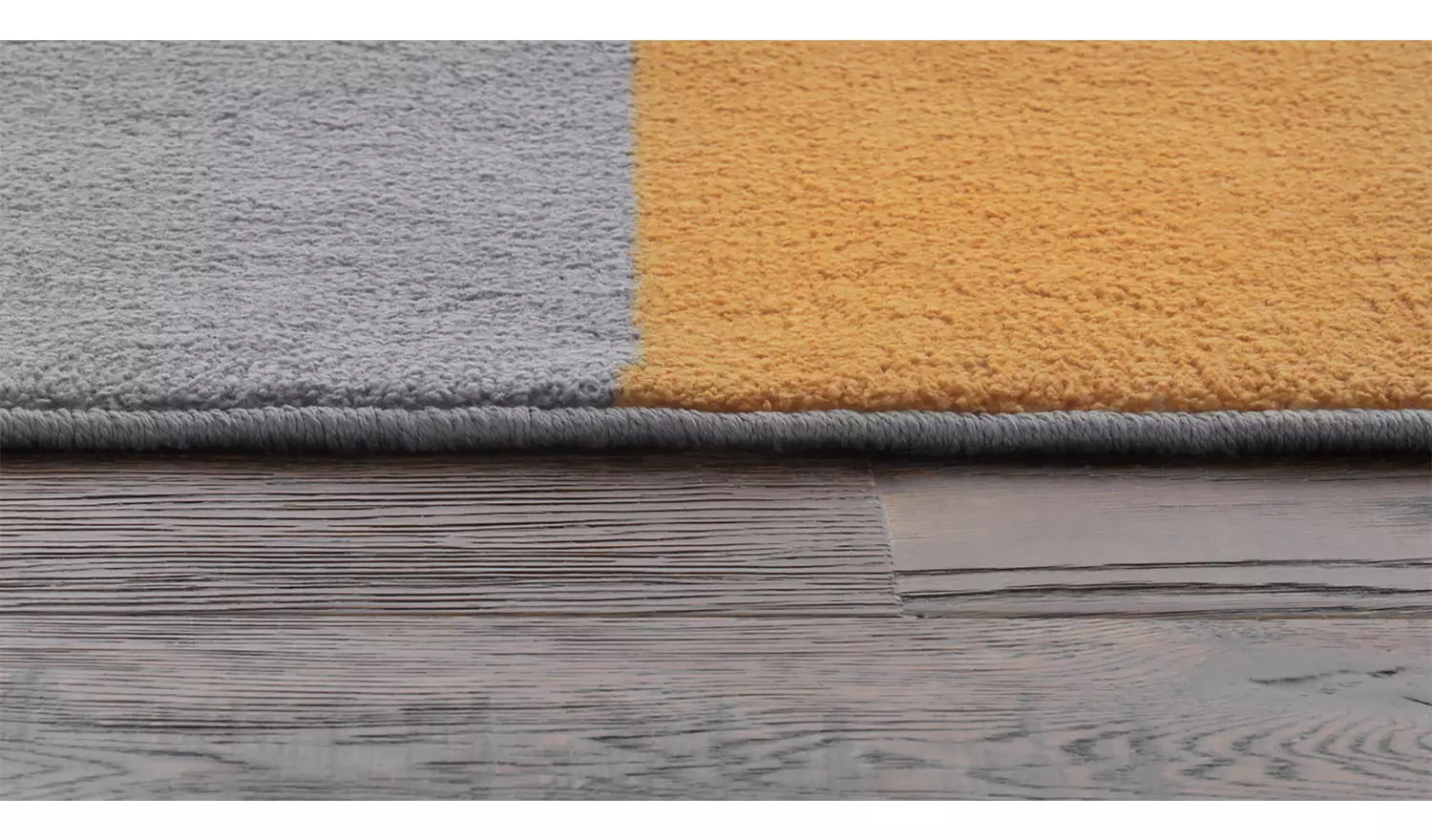 Argos Home Geometric Block Mustard Cut Pile Rug - 230x160cm