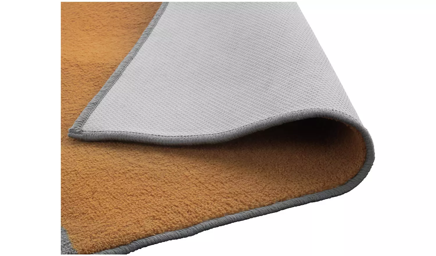 Argos Home Geometric Block Mustard Cut Pile Rug - 230x160cm