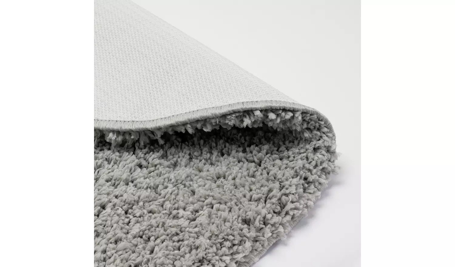 Habitat Cosy Round Dove Grey Shaggy Rug - 100cm