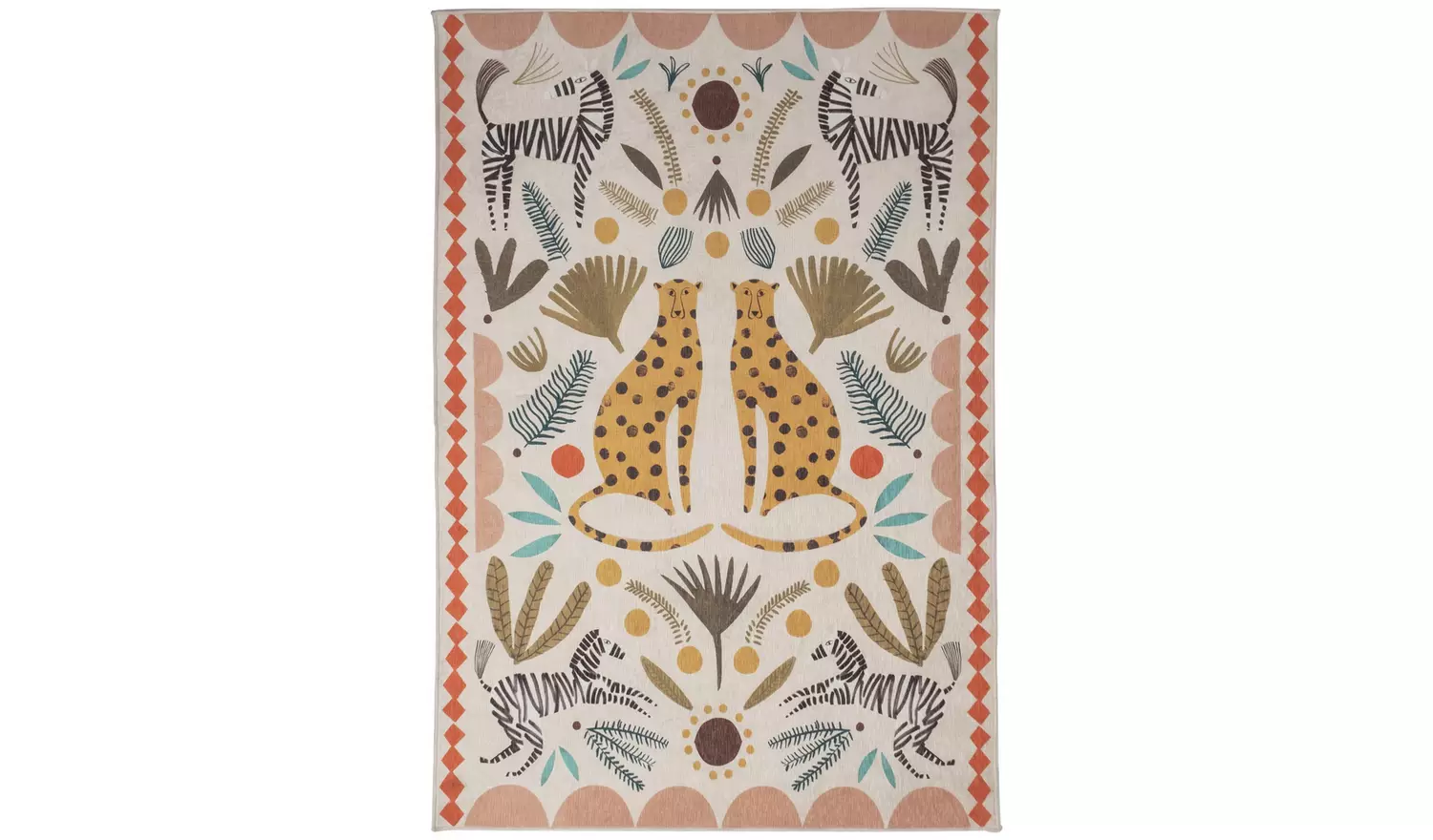 Habitat Global Animal Print Natural Cut Pile Rug - 170x120cm