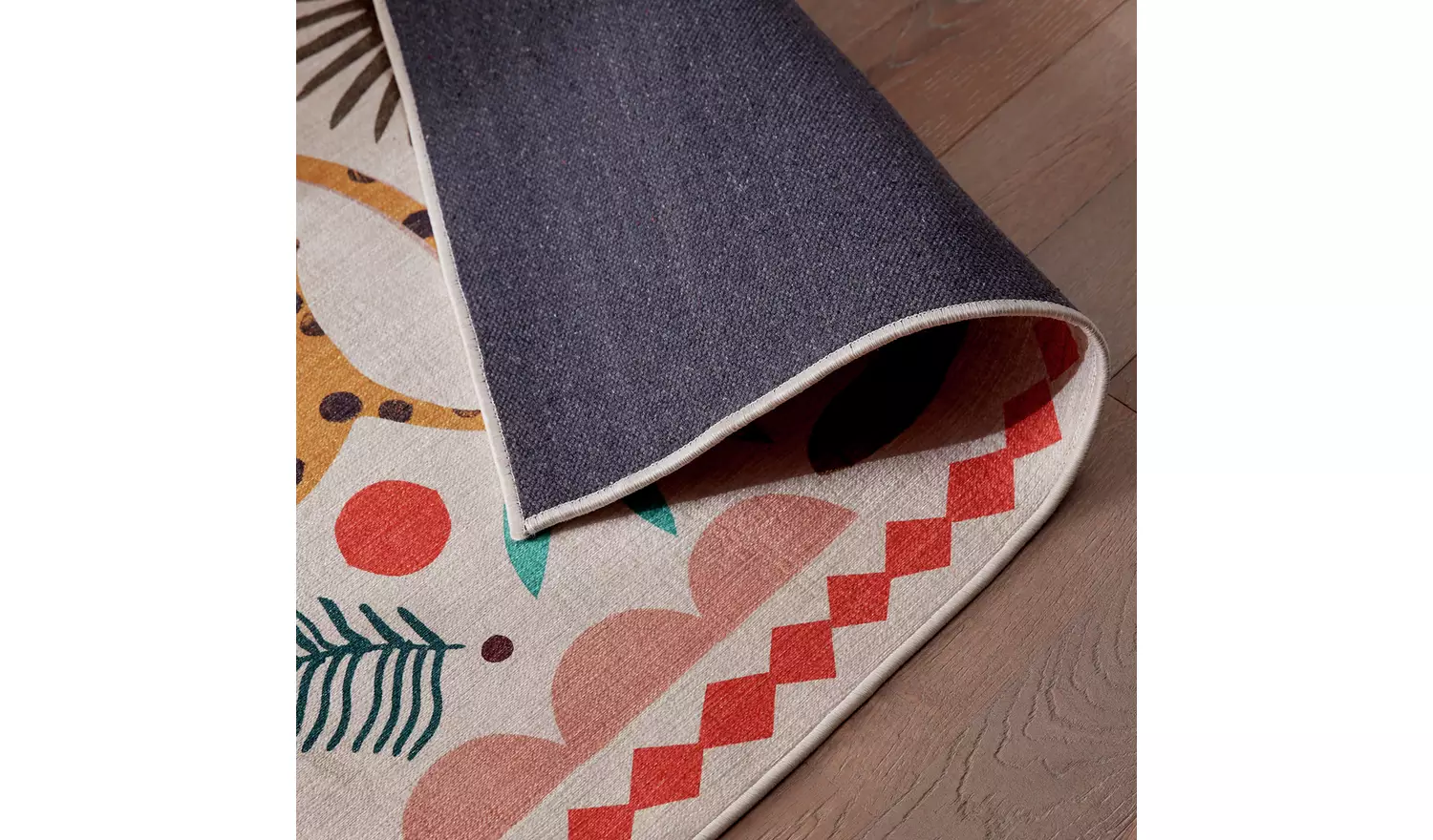 Habitat Global Animal Print Natural Cut Pile Rug - 170x120cm