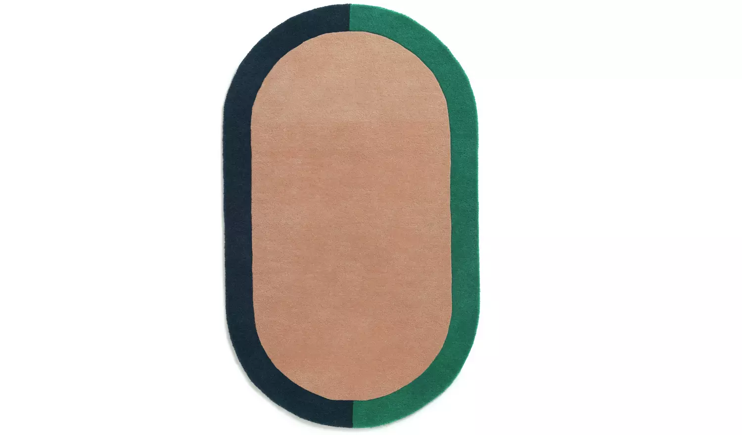 Habitat Studio Two-tone Border Wool Flatweave Rug -170x100cm