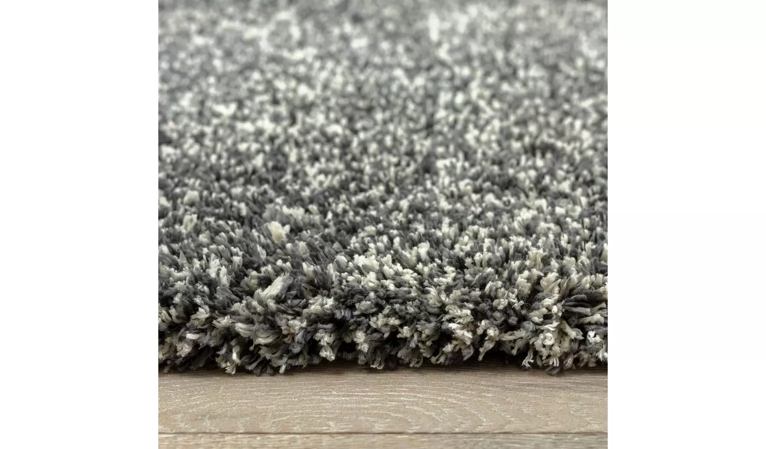 Habitat Cosy Grey Marl Shaggy Rug - 170x120cm