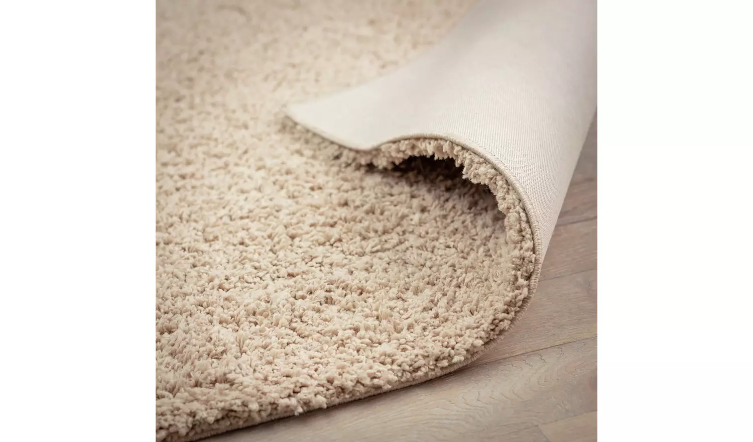 Habitat Cosy Natural Shaggy Rug - 170x120cm