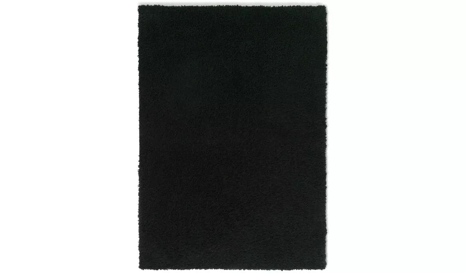 Habitat Cosy Black Shaggy Rug - 230x160cm