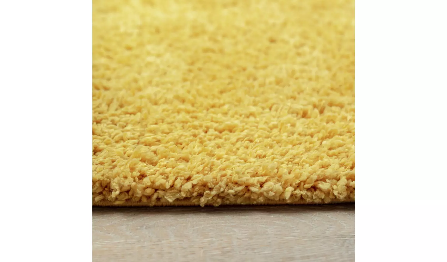 Habitat Cosy Mustard Shaggy Rug - 230x160cm