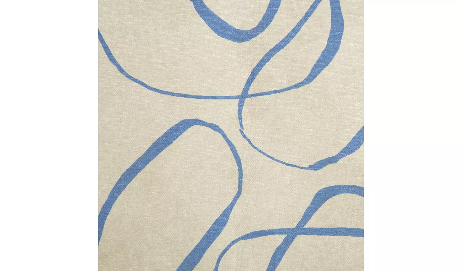 Habitat Squiggle Print Cream & Blue Flatweave Rug -170x120cm