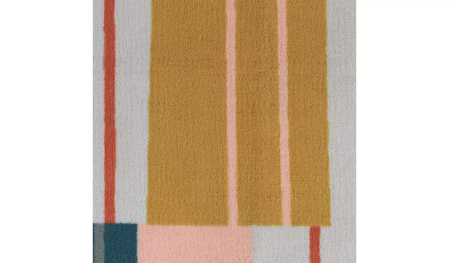 Argos Home Abstract Stripe Coral Cut Pile Rug - 170x120cm