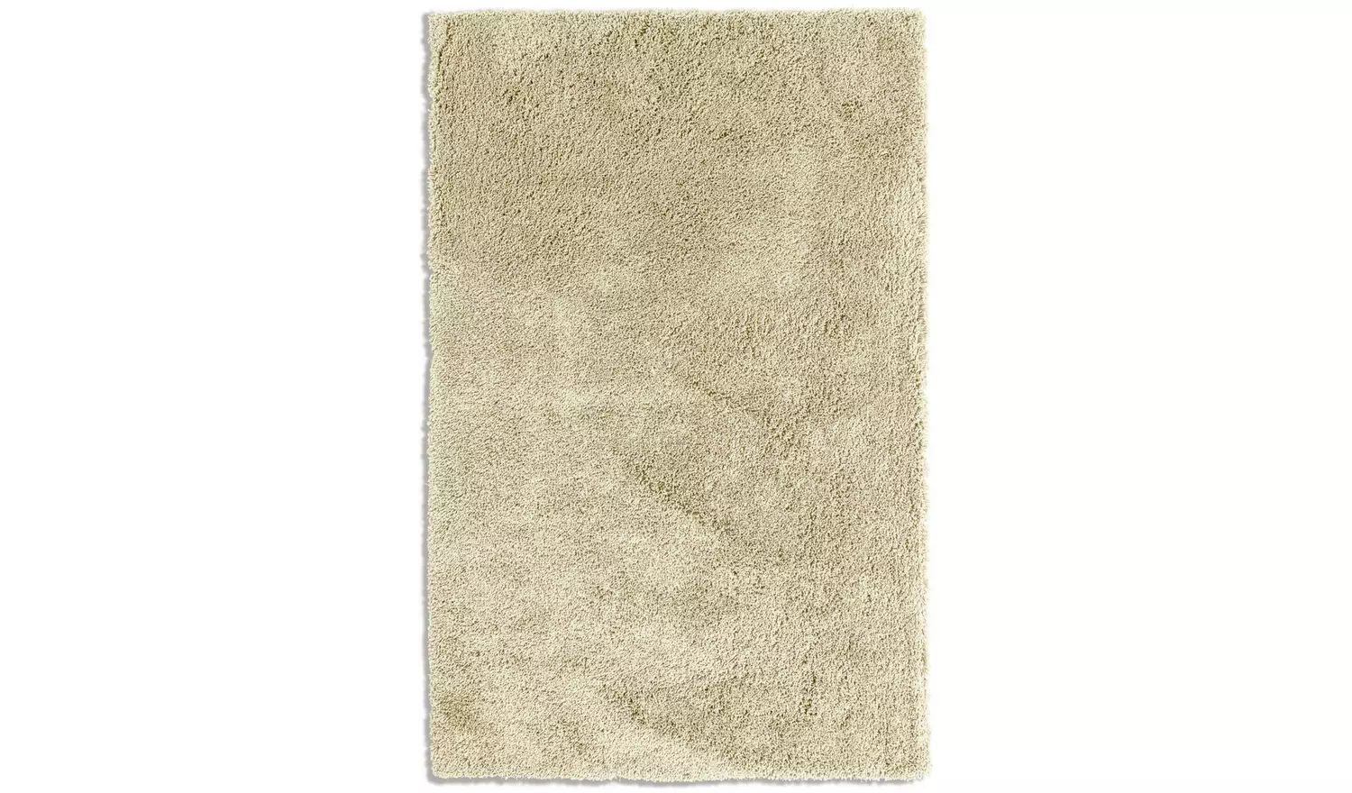 Habitat Noodle Plain Cream Shaggy Rug - 230x160cm