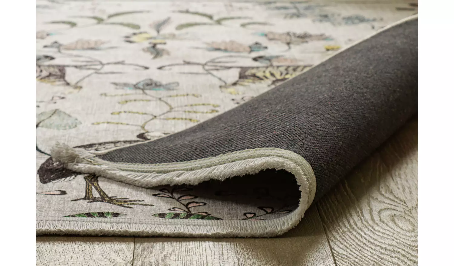 Habitat Jungle Print Green Flatweave Rug - 170x120cm