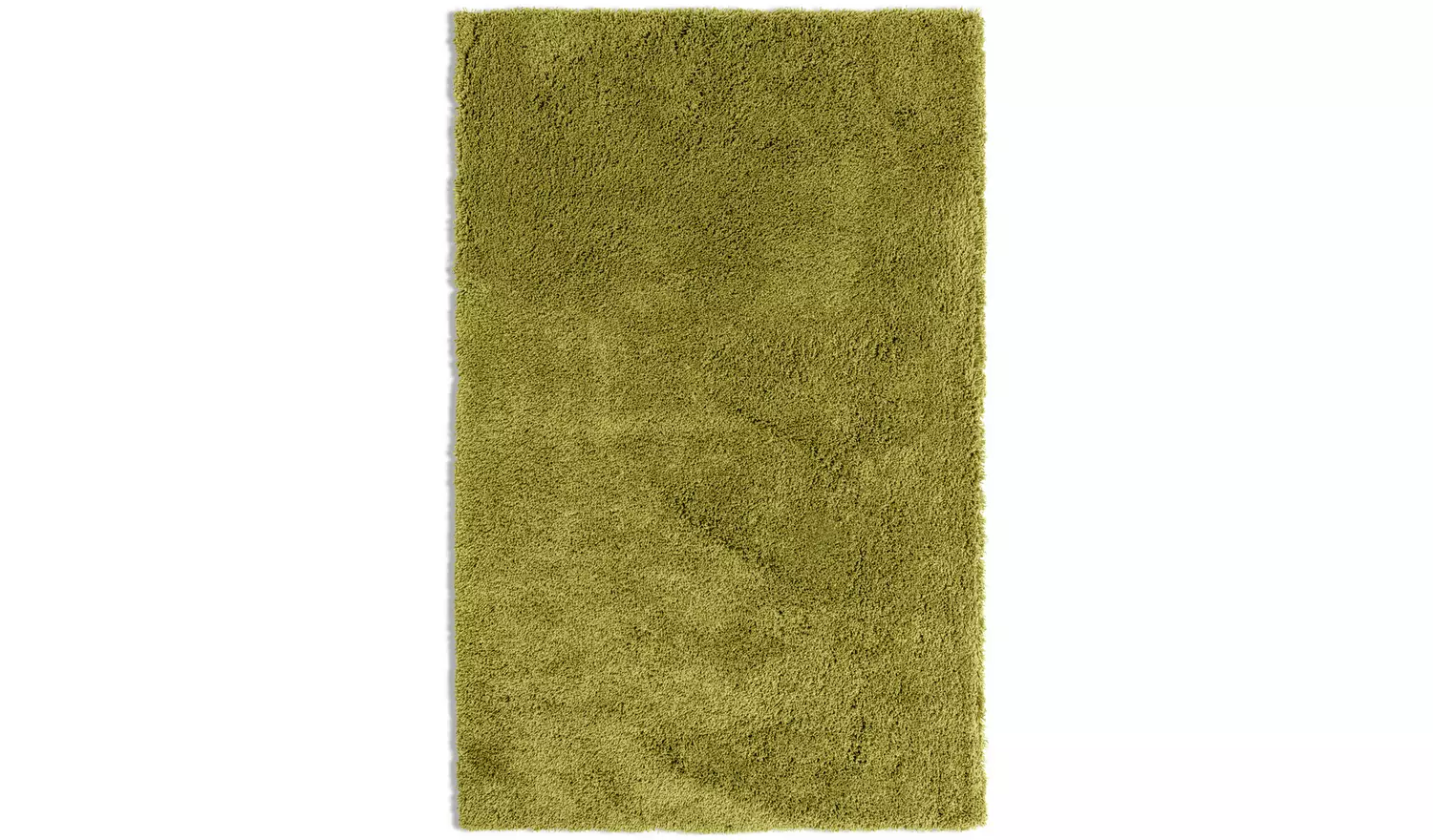 Habitat Noodle Plain Olive Shaggy Rug - 170x120cm