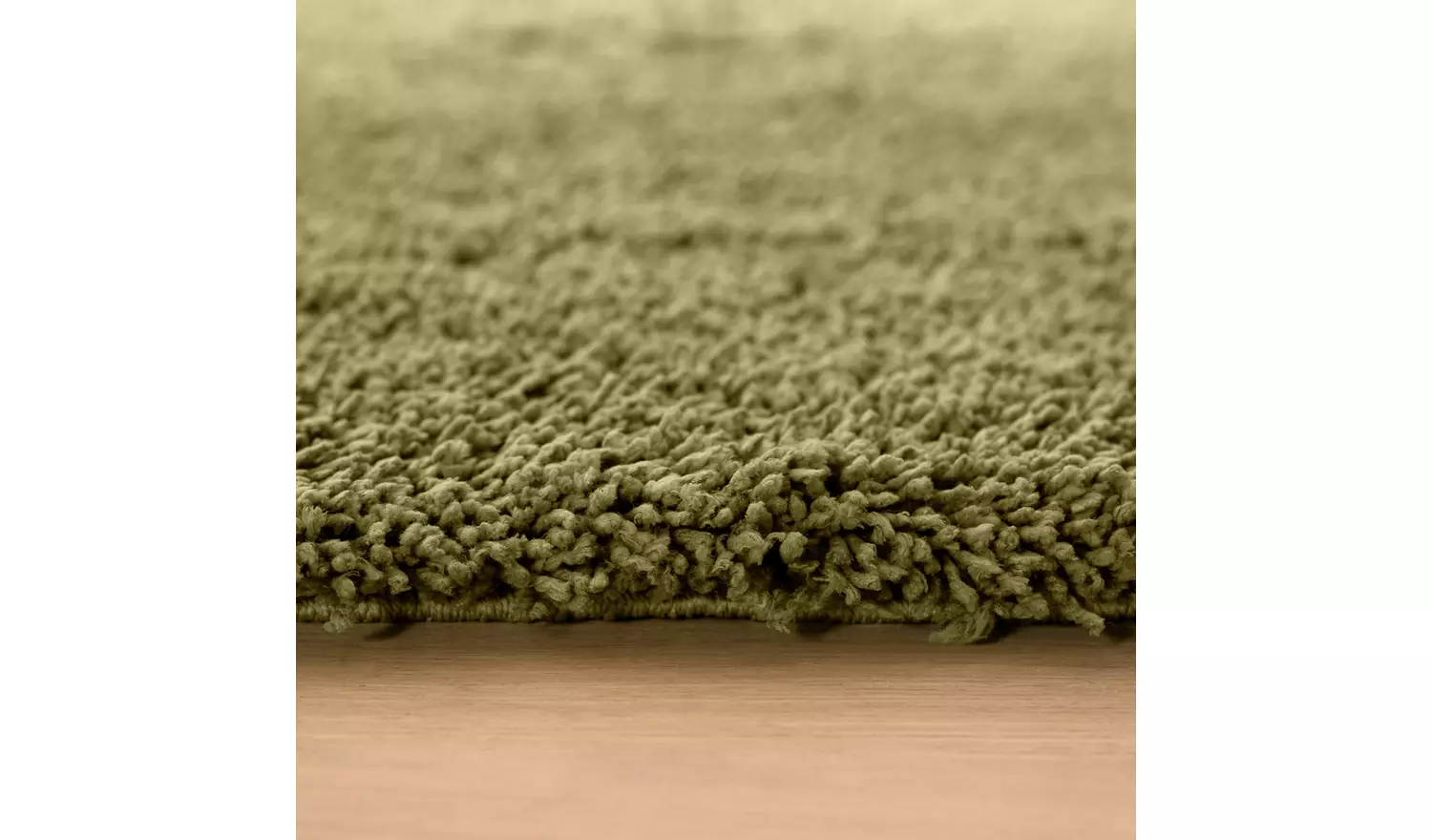 Habitat Noodle Plain Olive Shaggy Rug - 170x120cm