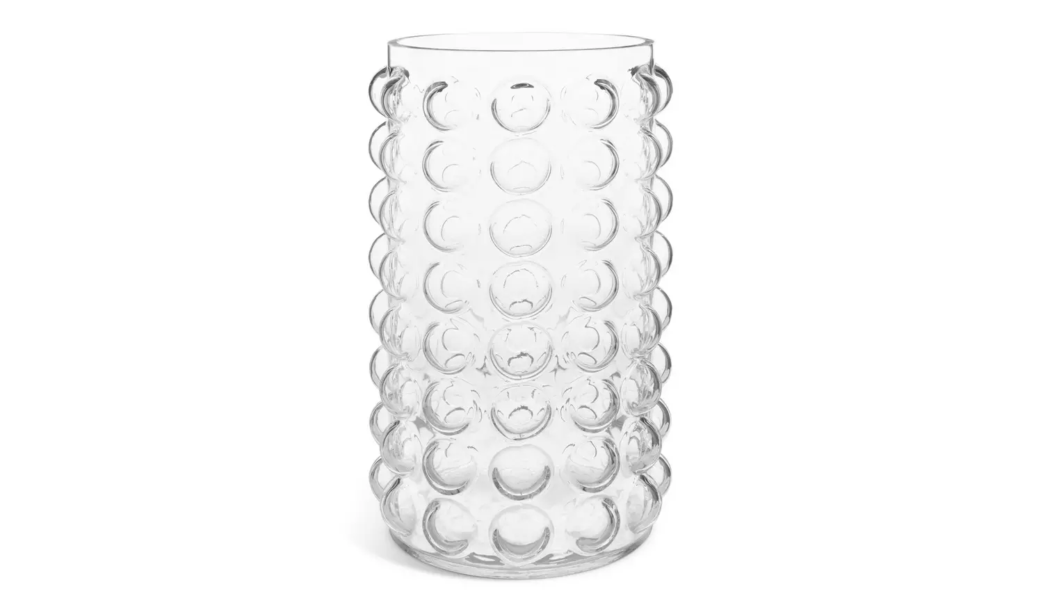 Habitat Tall Bobble Glass Vase - Clear