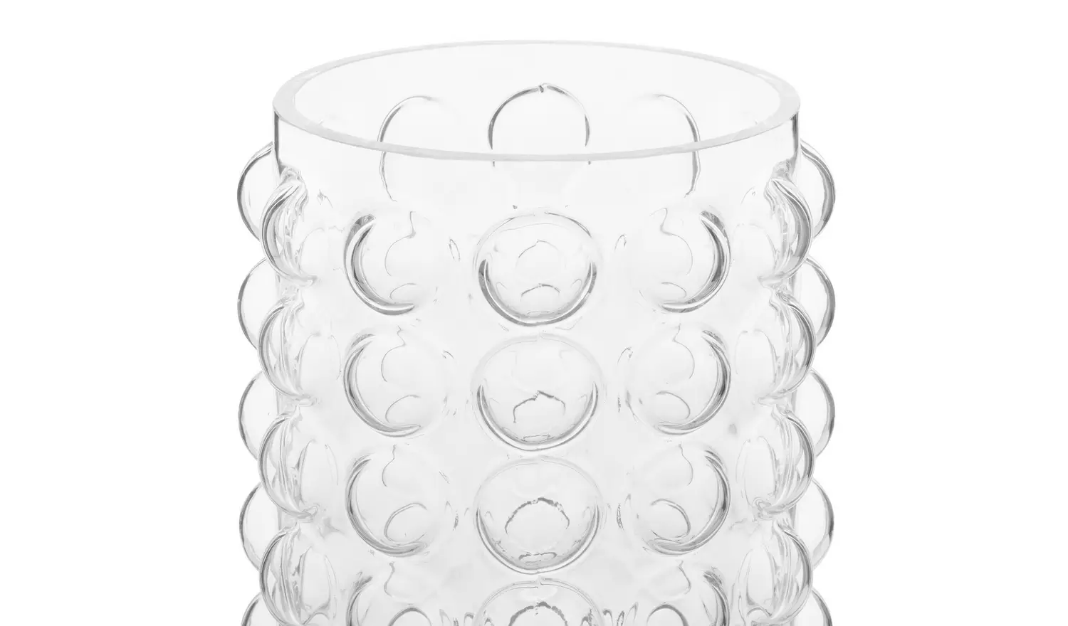 Habitat Tall Bobble Glass Vase - Clear