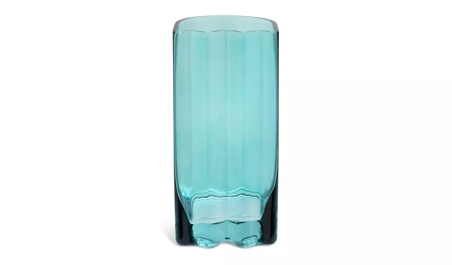 Habitat 60 Wiggle Glass Vase - Small - Blue