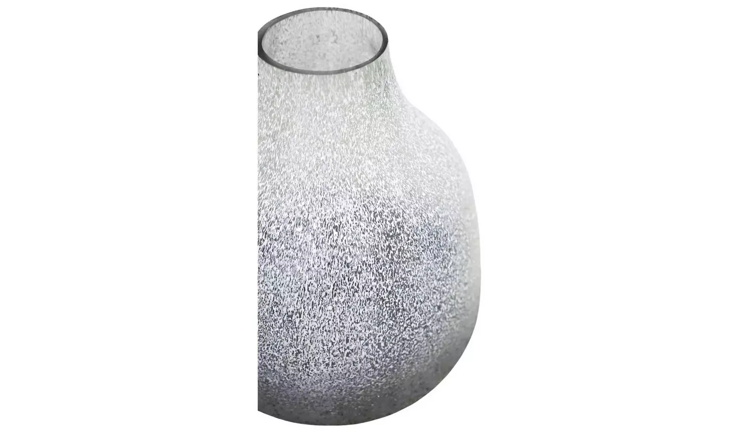 Ivyline Verre Round Atlantic Frosted Glass Vase - Blue