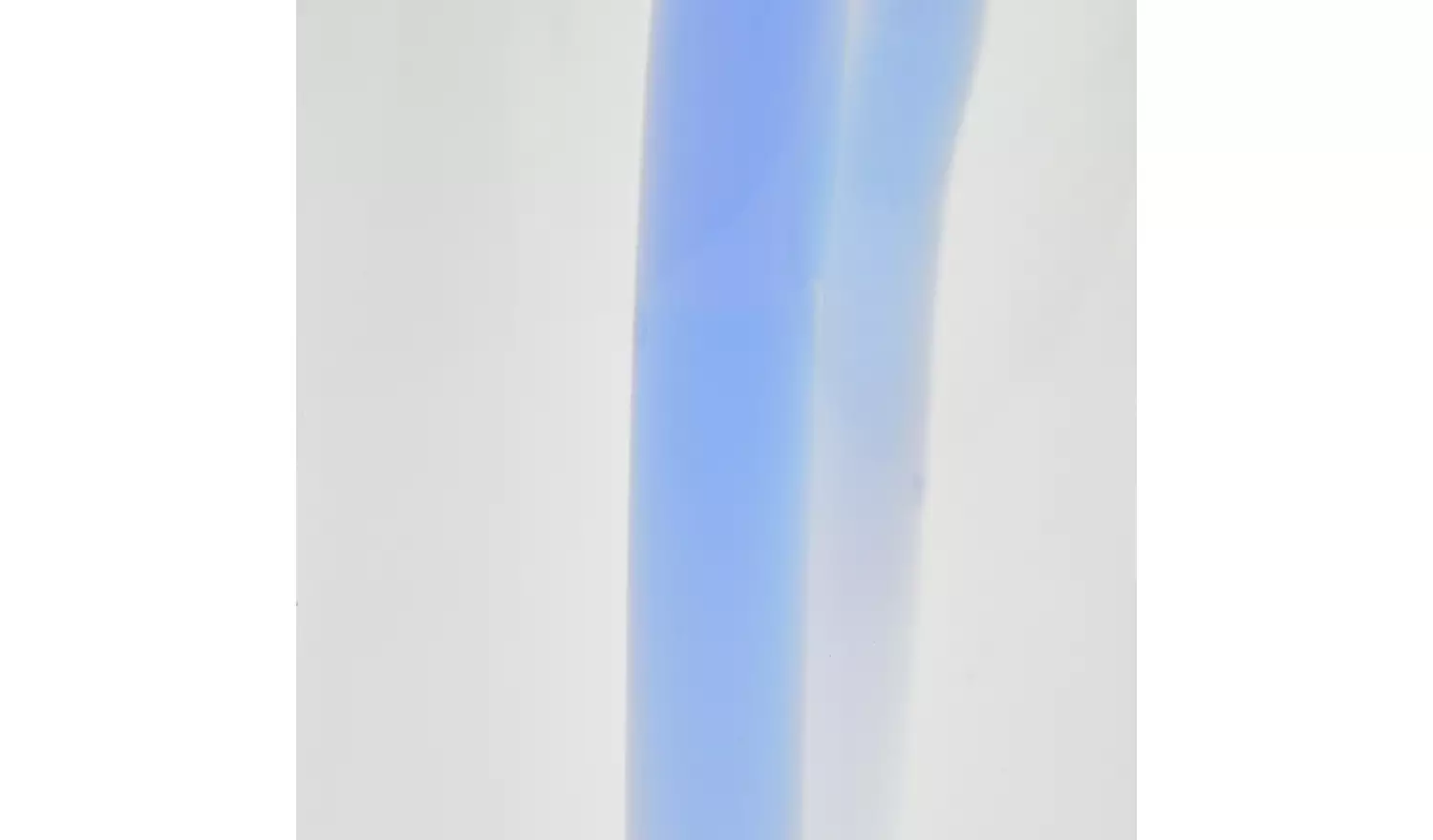 Habitat Art Glass Stripe Vase - Blue