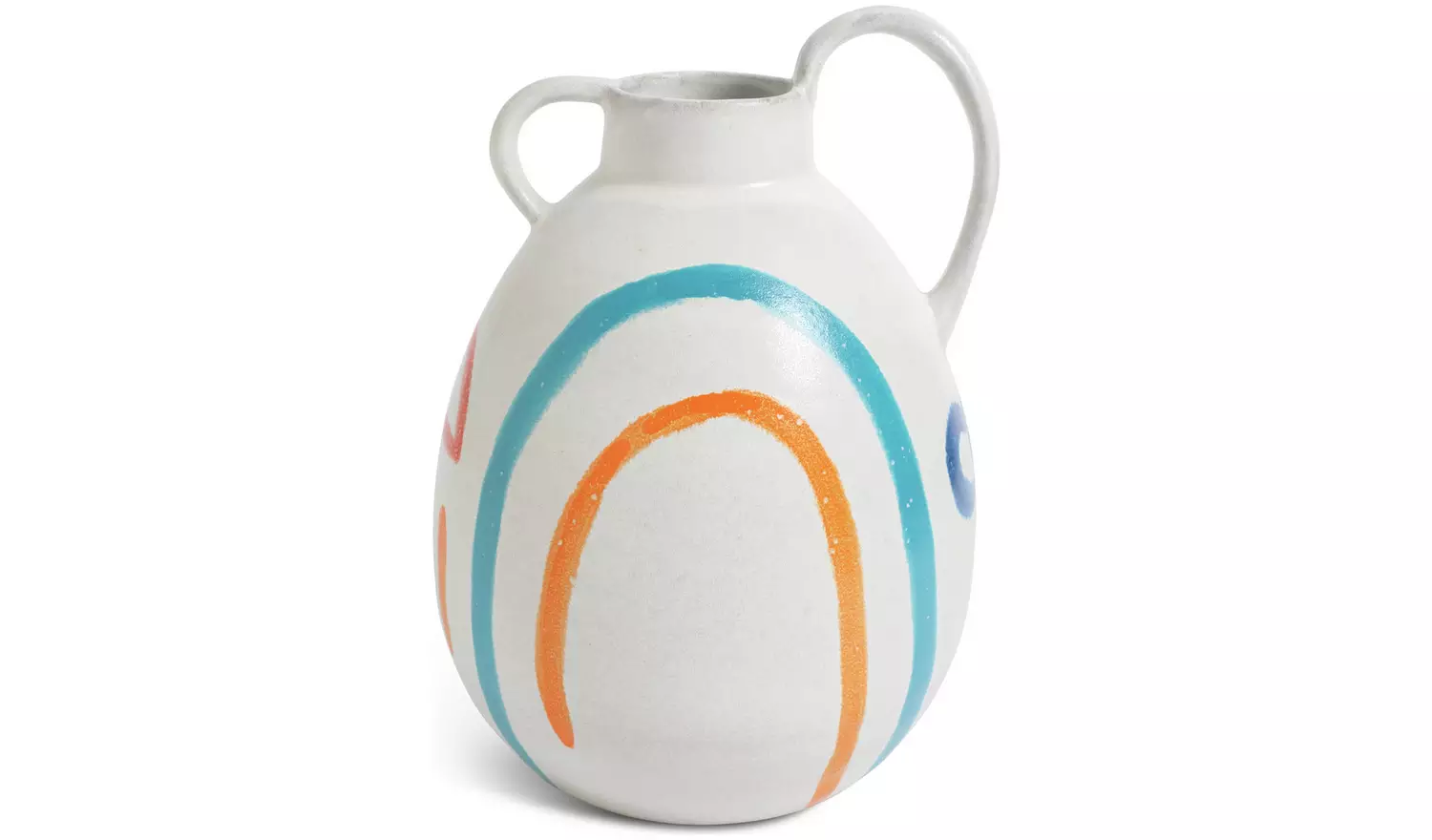 Habitat 60 Radica Ceramic Wide Base Vase by Silvia Kamodyova