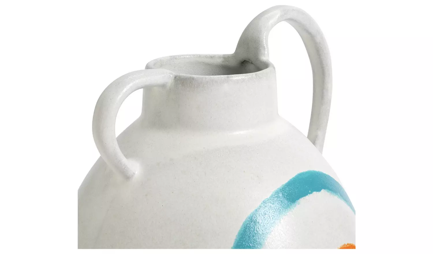 Habitat 60 Radica Ceramic Wide Base Vase by Silvia Kamodyova