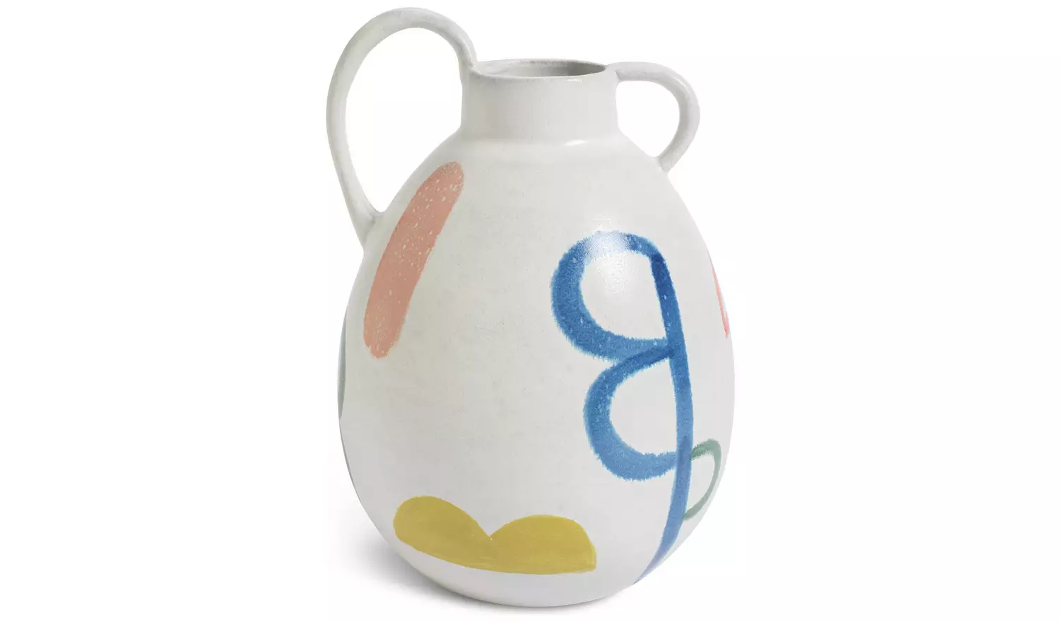 Habitat 60 Radica Ceramic Wide Base Vase by Silvia Kamodyova