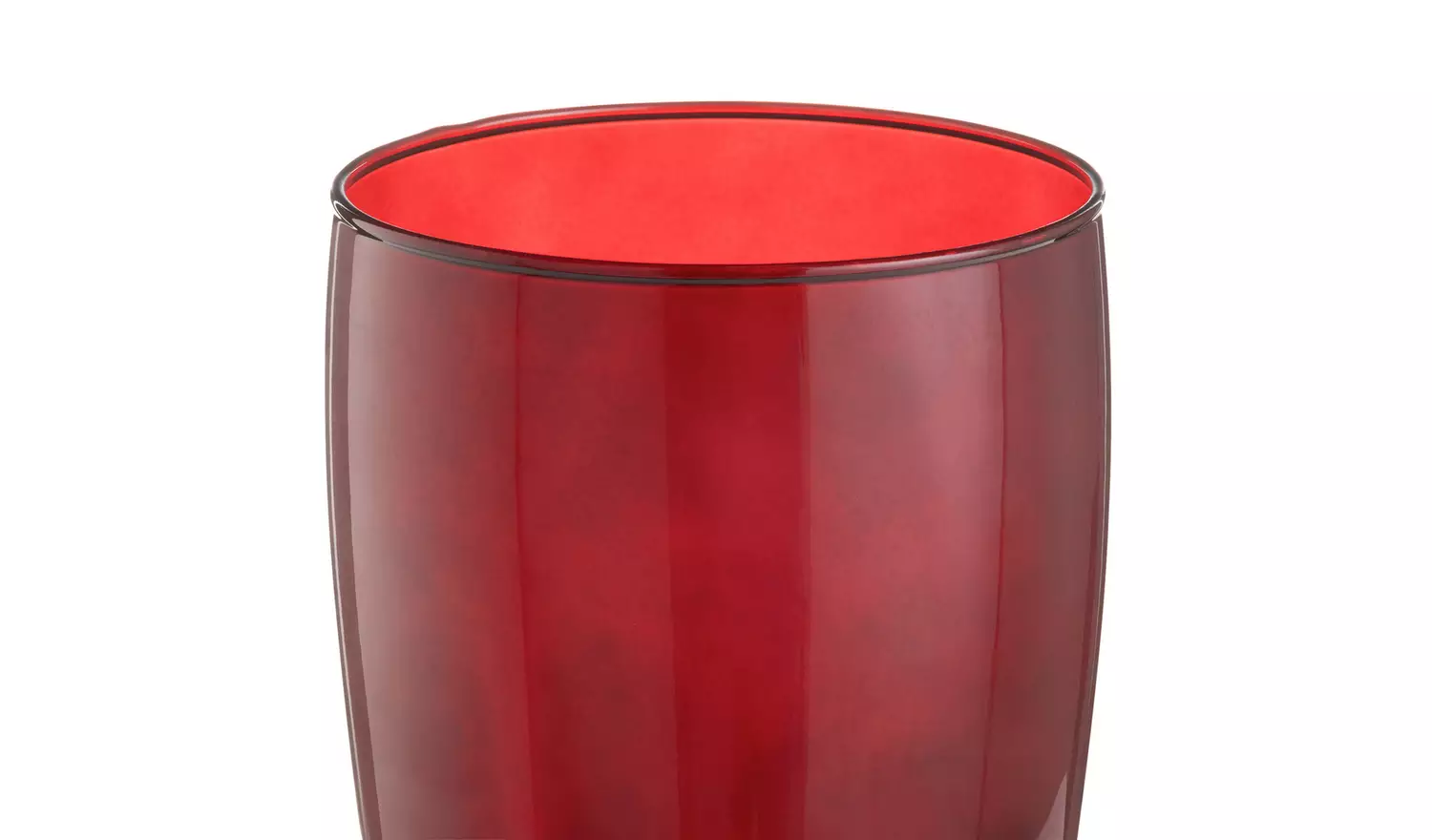 Habitat Glass Vase - Red