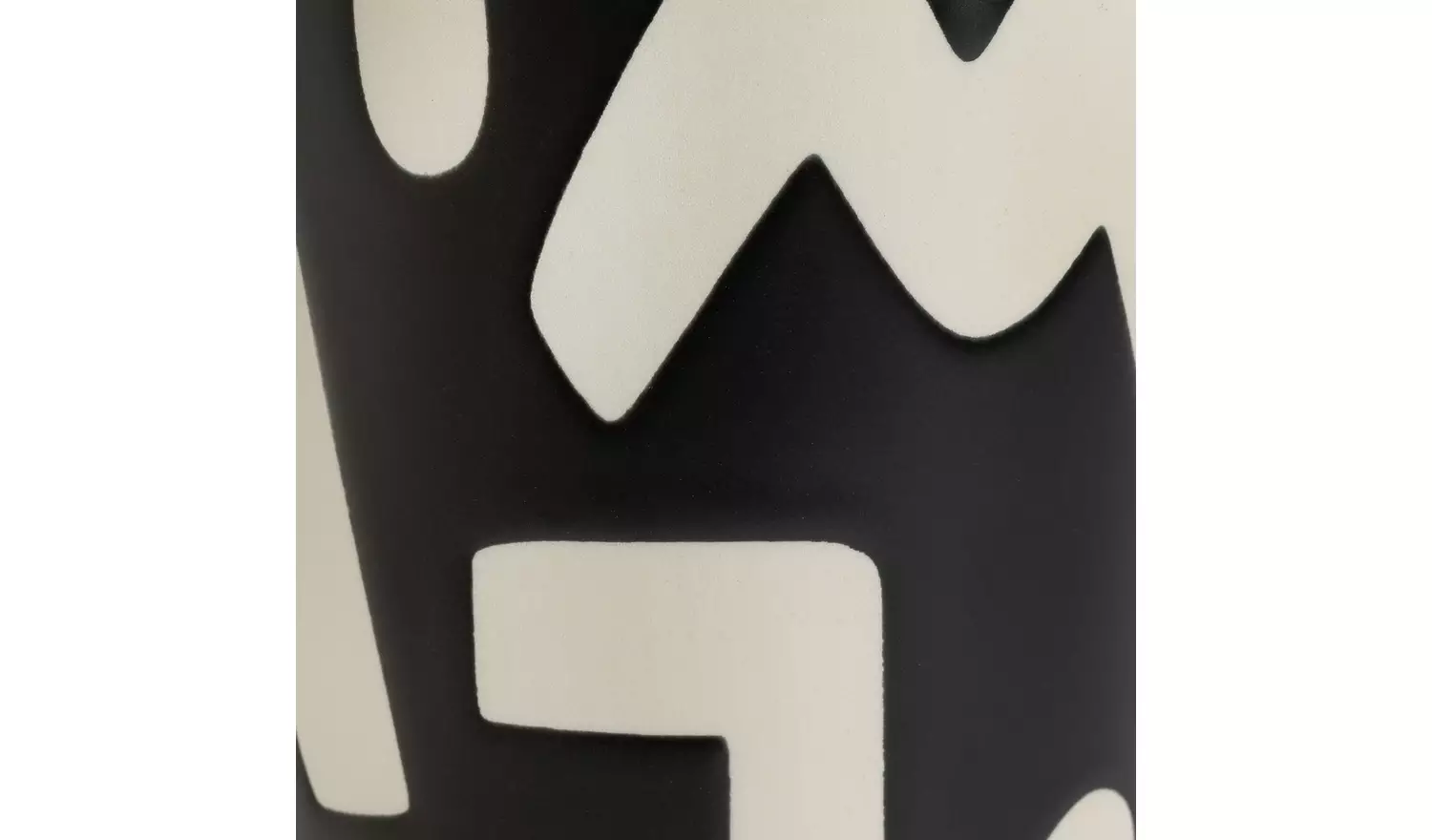 Habitat Wax Resist Shaped Vase - Black