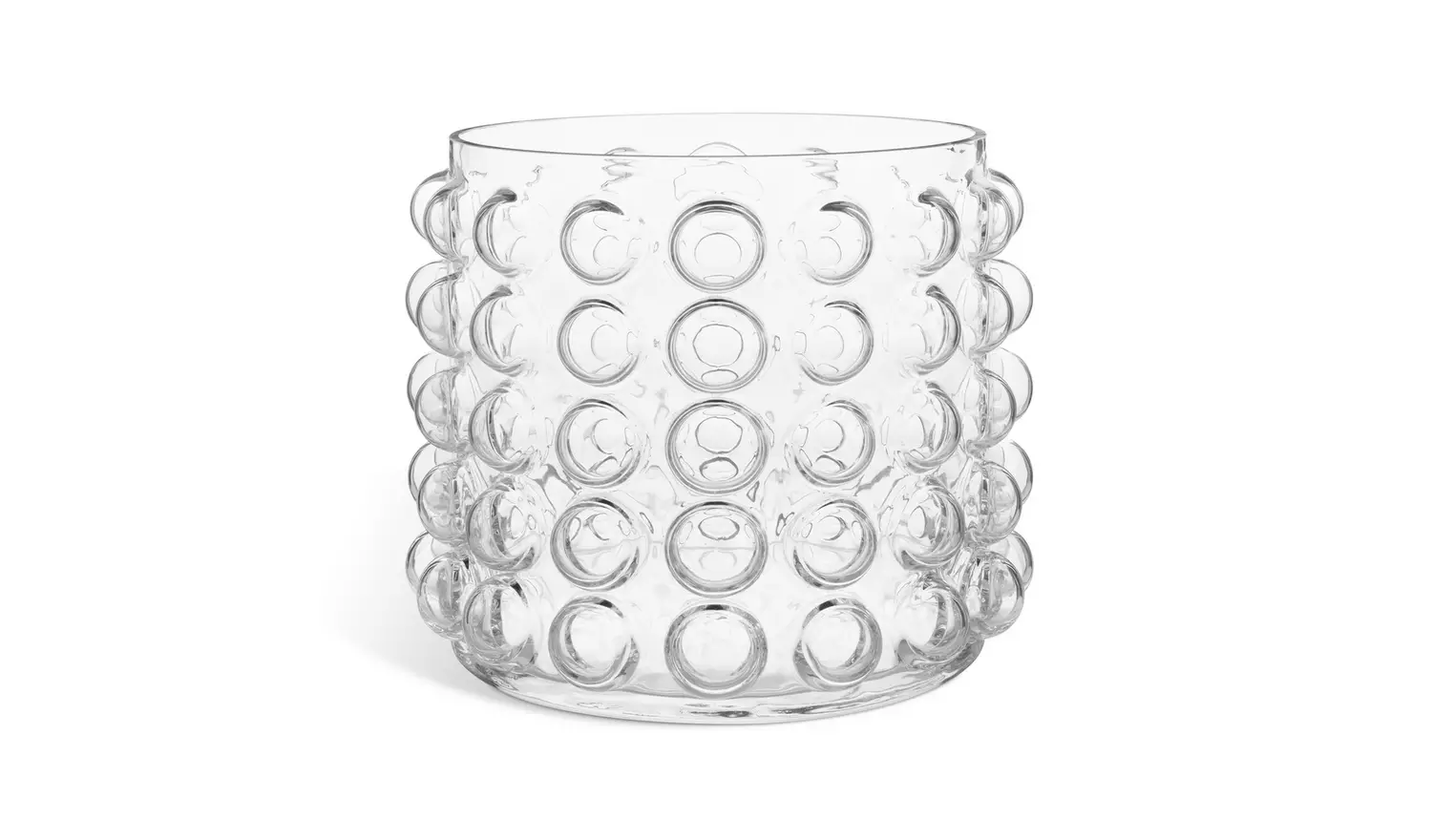 Habitat Medium Bobble Glass Vase - Clear