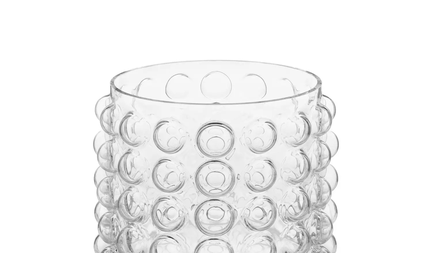 Habitat Medium Bobble Glass Vase - Clear