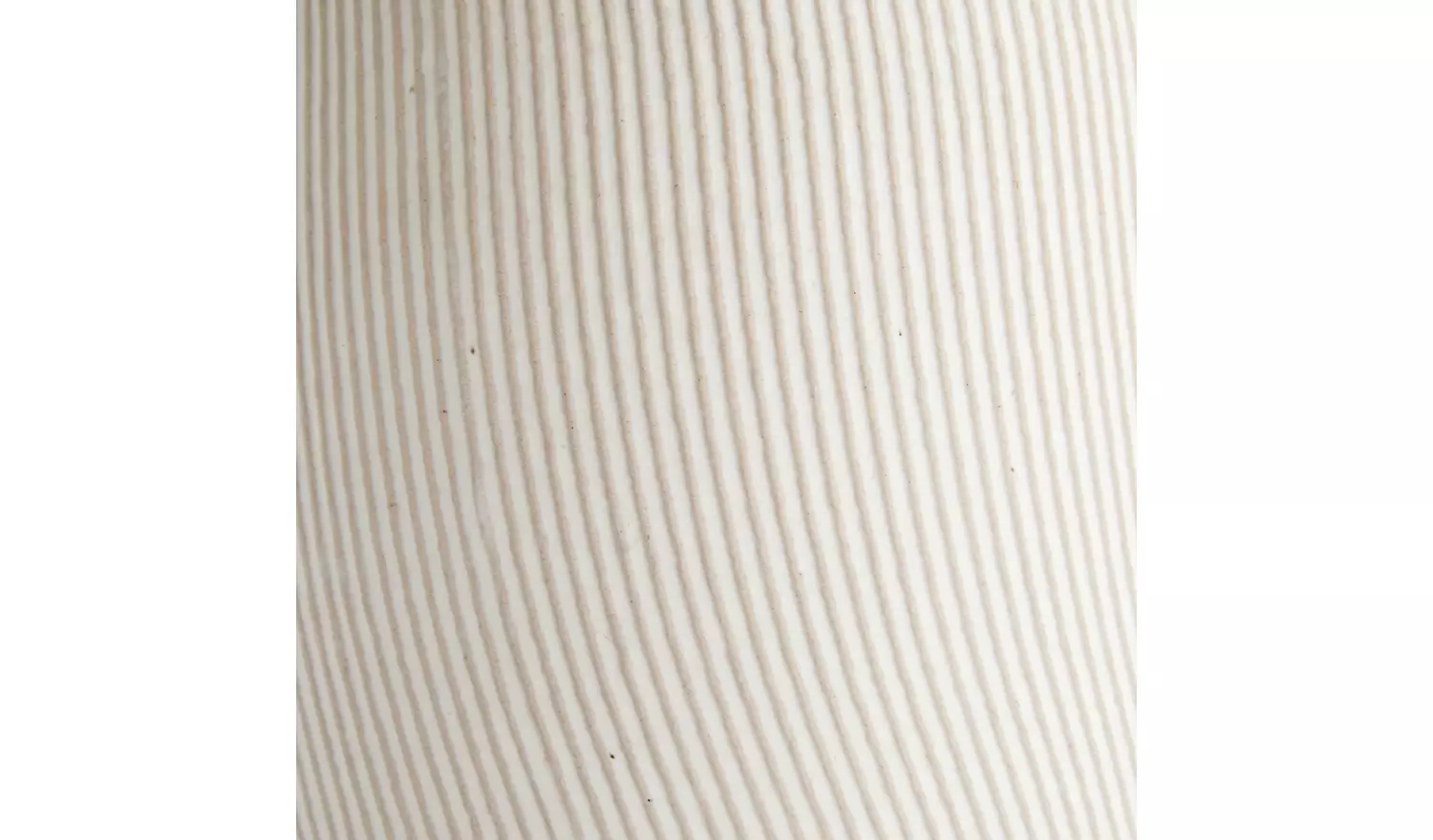 Habitat Large Ribbed Ceramic Vase - Natural