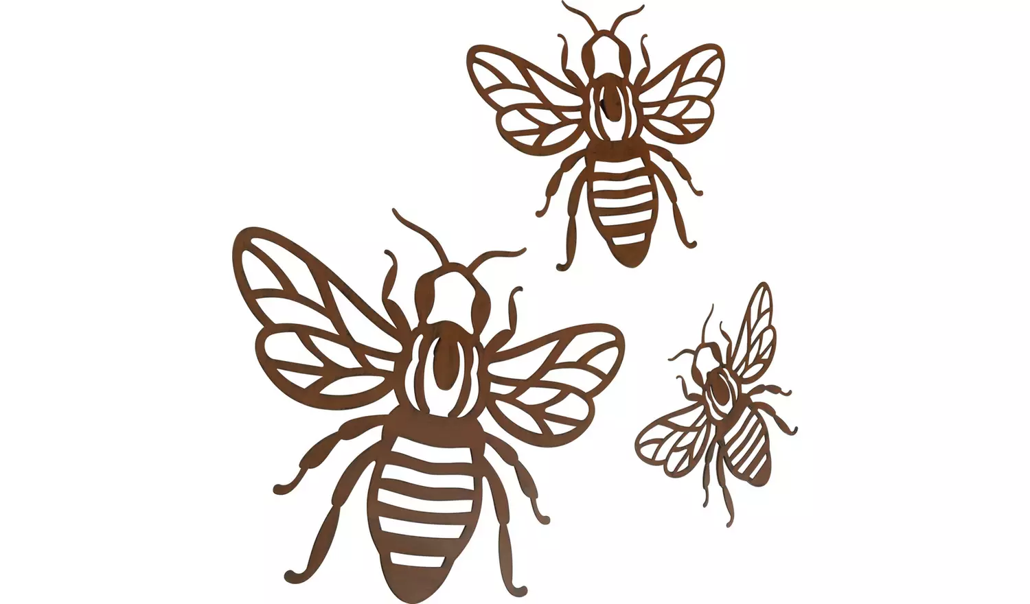 Habitat Bee Metal Garden Wall Art