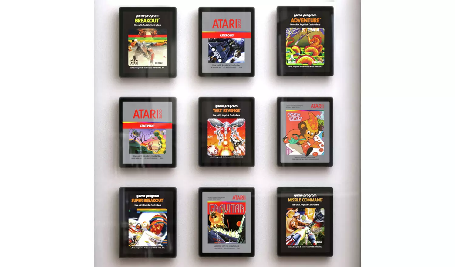 Official Atari 3D Cartridge Wall Art