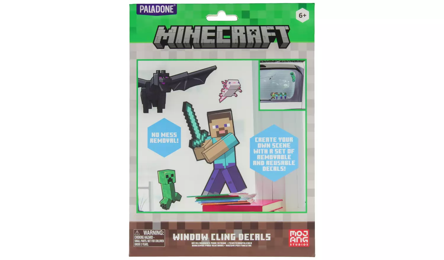 Minecraft Electrostatic Window Decals