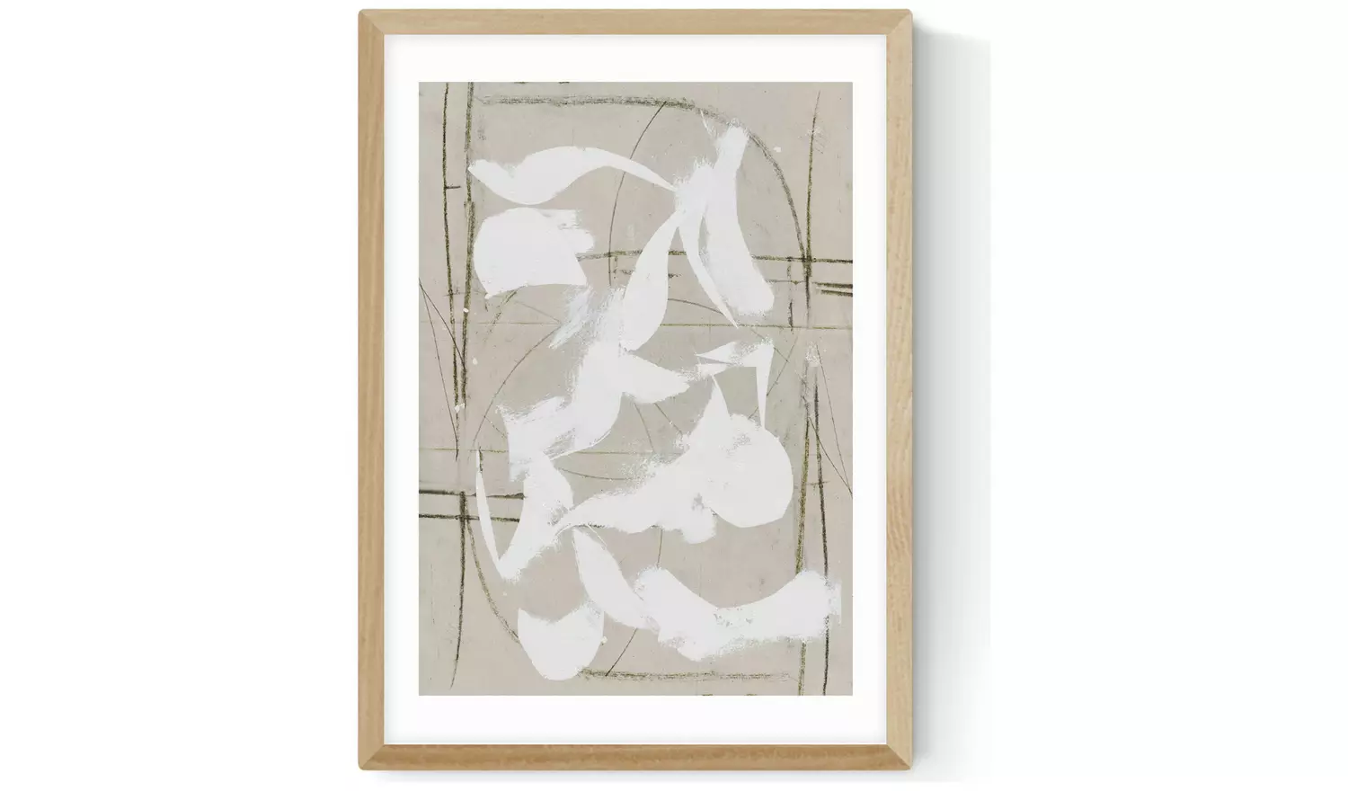 East End Prints 19 Oak Frame Art Print - A3