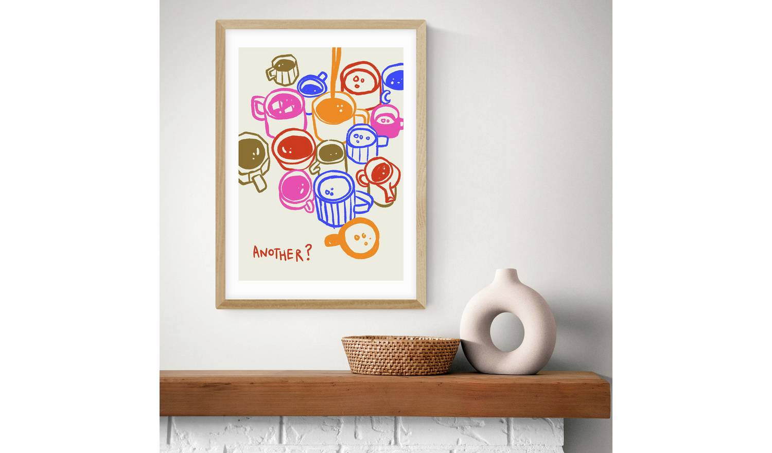 East End Prints Another Oak Frame Art Print - A2