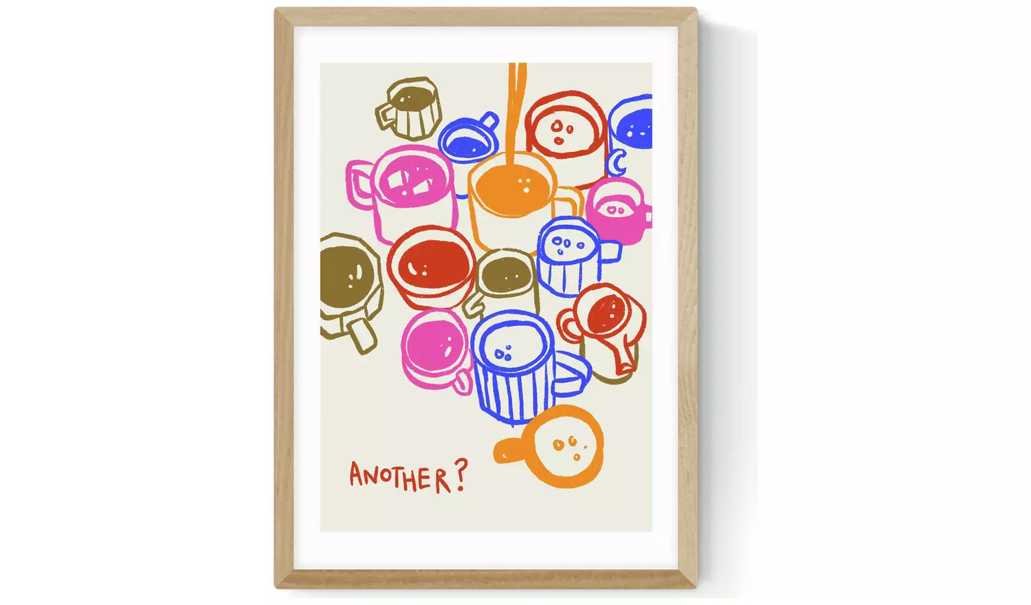 East End Prints Another Oak Frame Art Print - A2