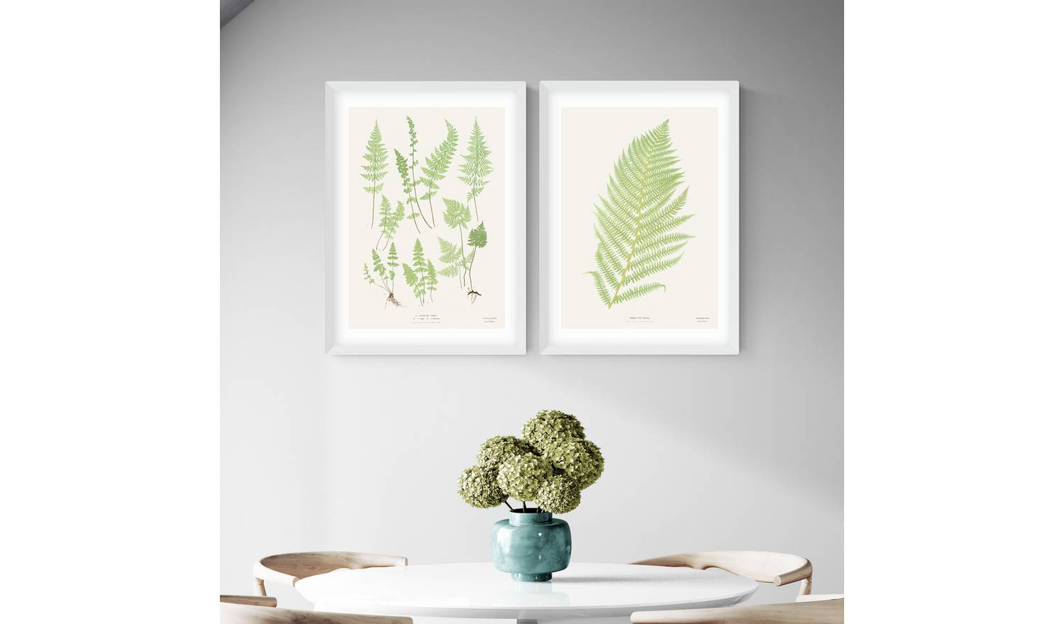 East End Prints Botan Vintage White Frame Art Print - A2