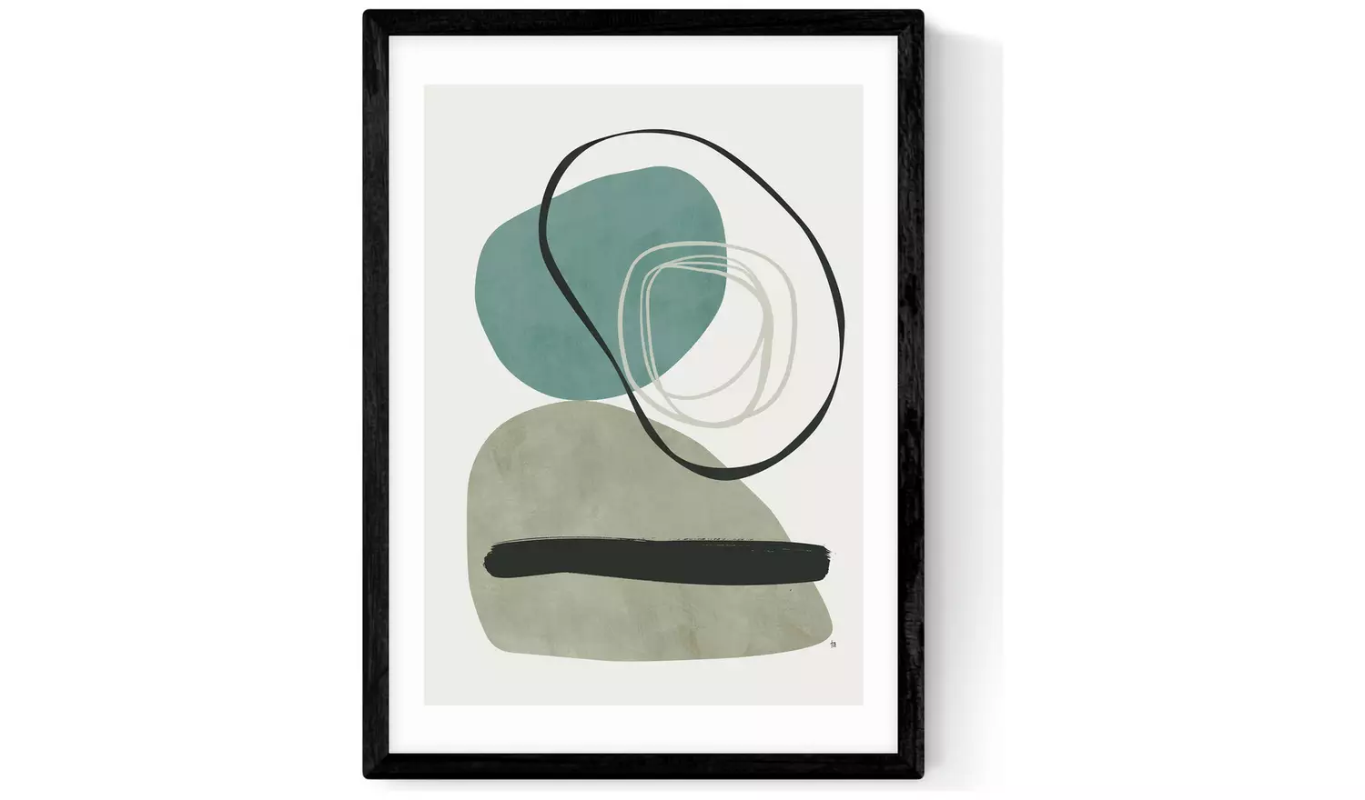 East End Prints Calo Black Frame Art Print - A2