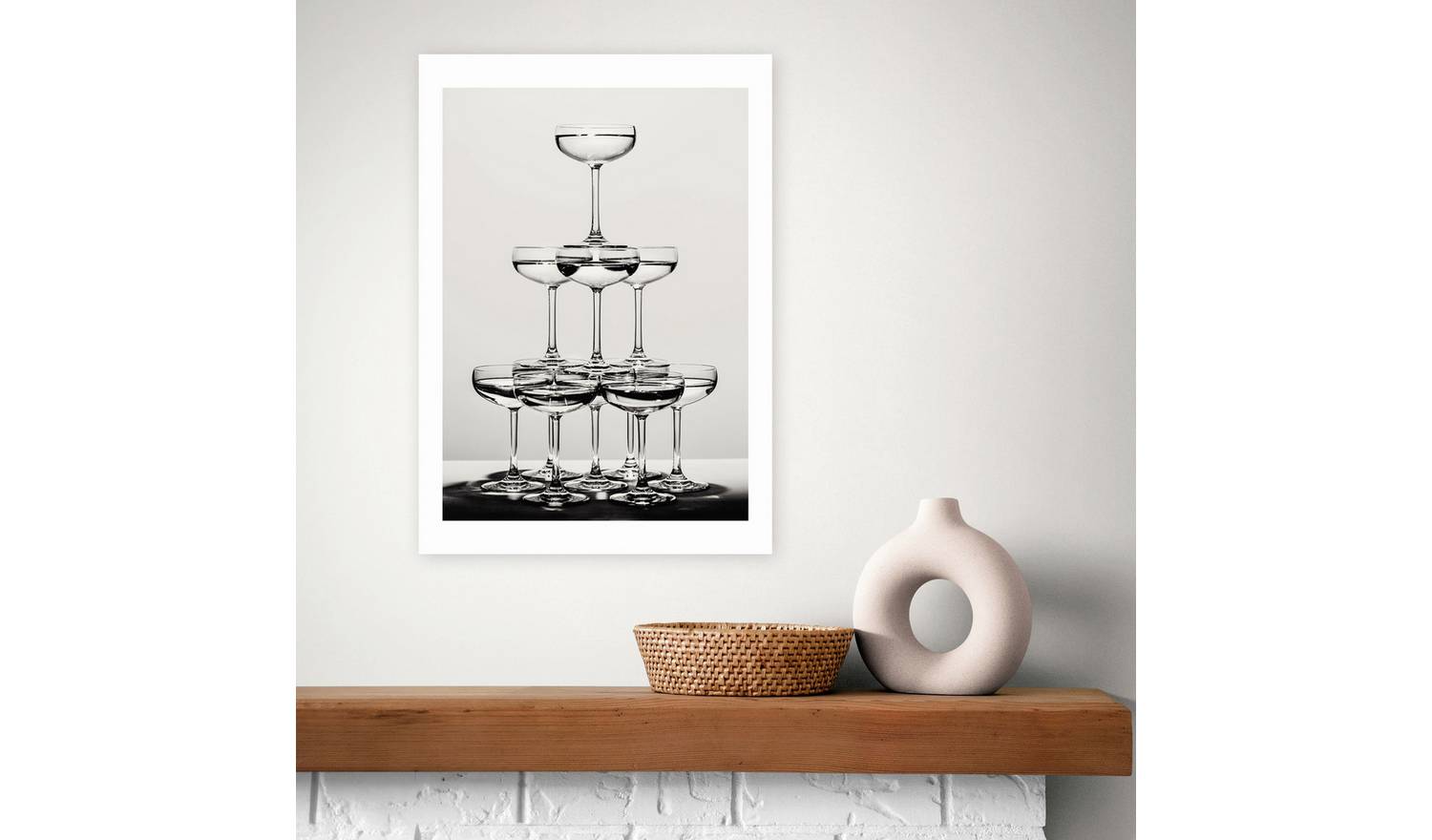 East End Prints Champagne II Art Print - A2