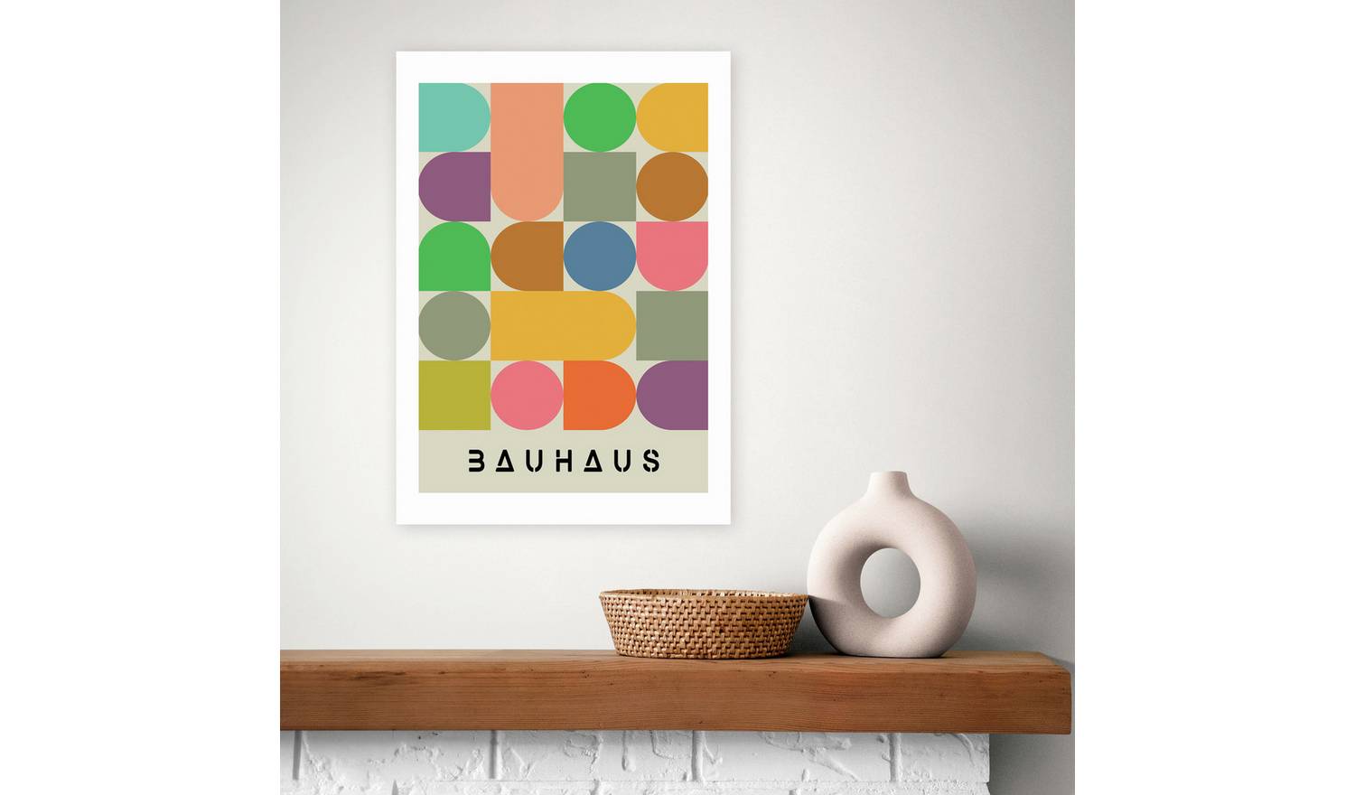 East End Prints Colourful Bauhaus Art Print - A3